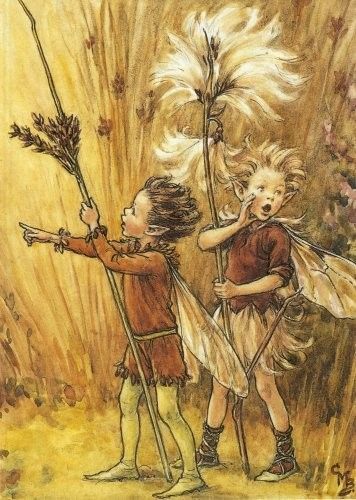 Dessins Saison Hiver de Cicely Mary Barker