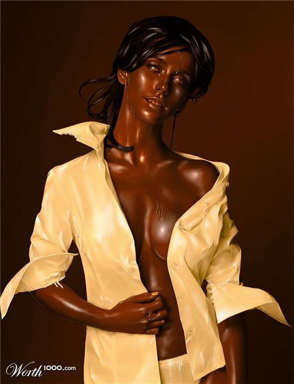 Sculptures en chocolat