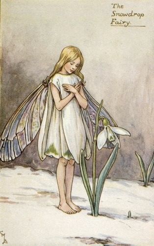 Dessins Saison Hiver de Cicely Mary Barker