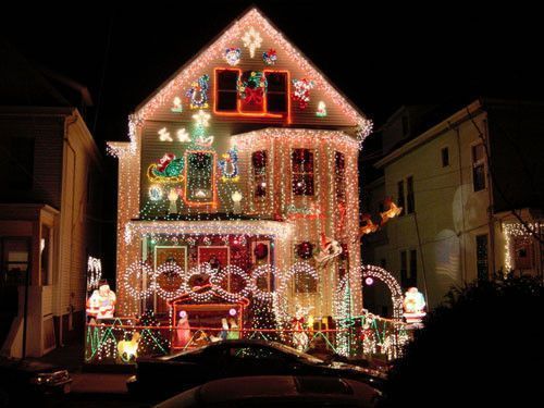 Maisons illuminées