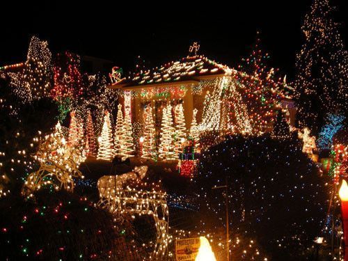 Maisons illuminées