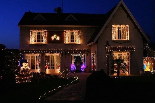 Maisons illuminées