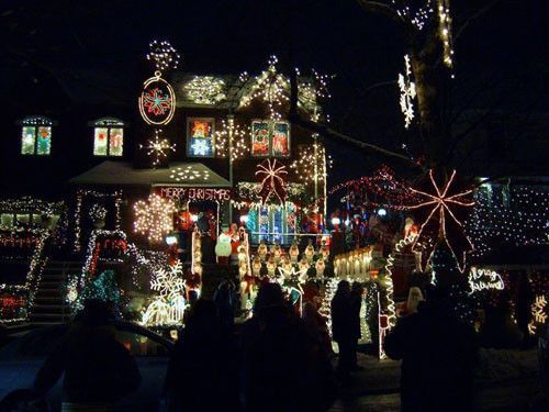 Maisons illuminées