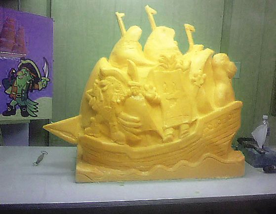 Sculptures en fromage