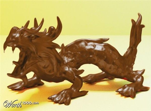 Sculptures en chocolat