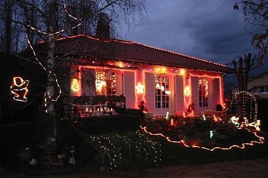 Maisons illuminées