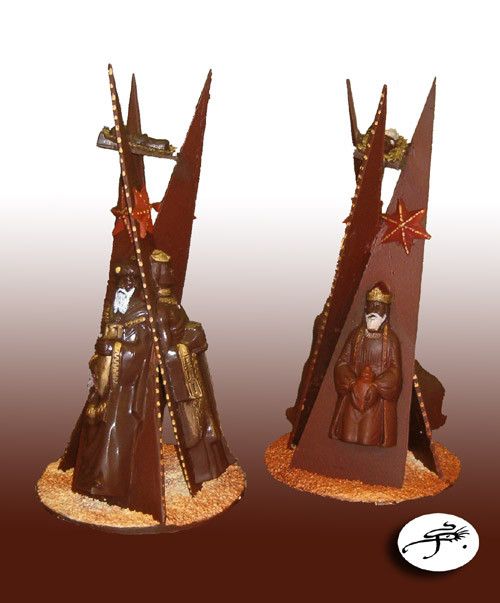 Sculptures en chocolat