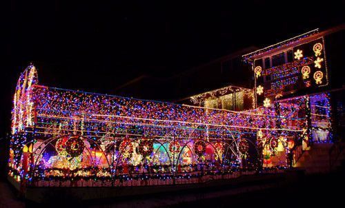 Maisons illuminées