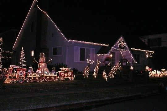 Maisons illuminées